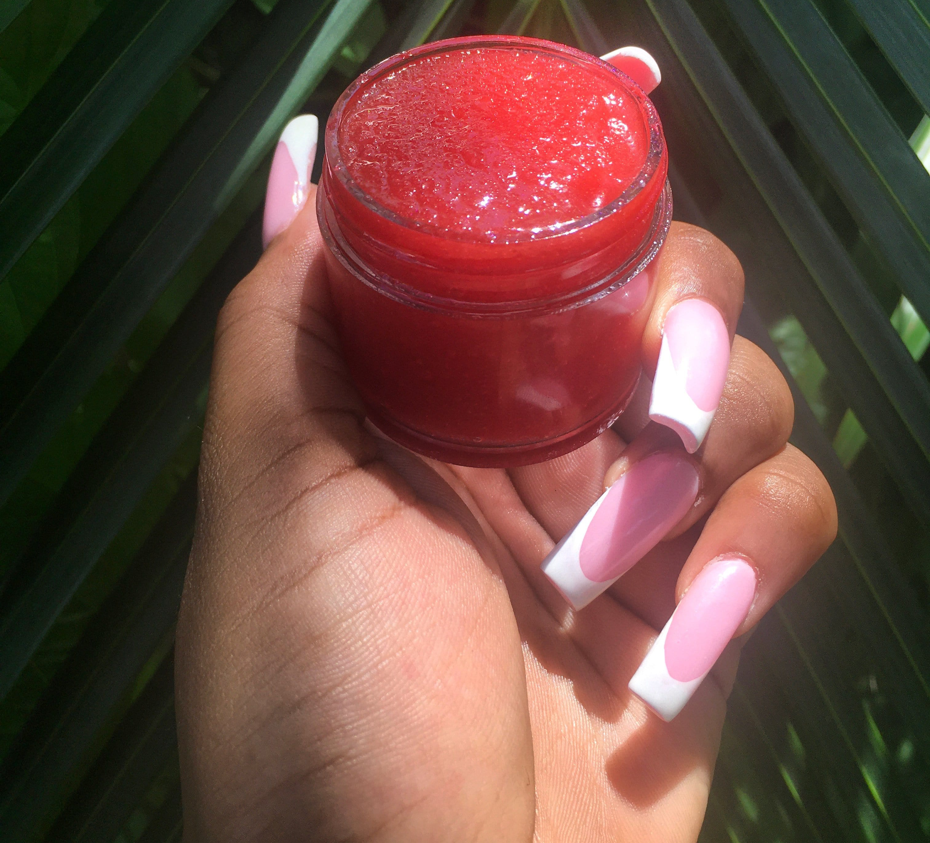 Tropical strawberry breeze lip scrub
