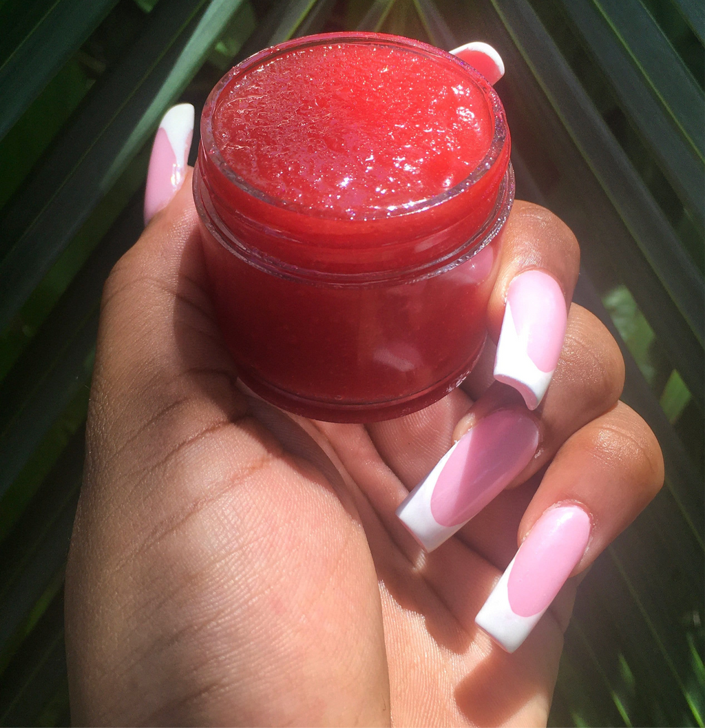 Tropical strawberry breeze lip scrub