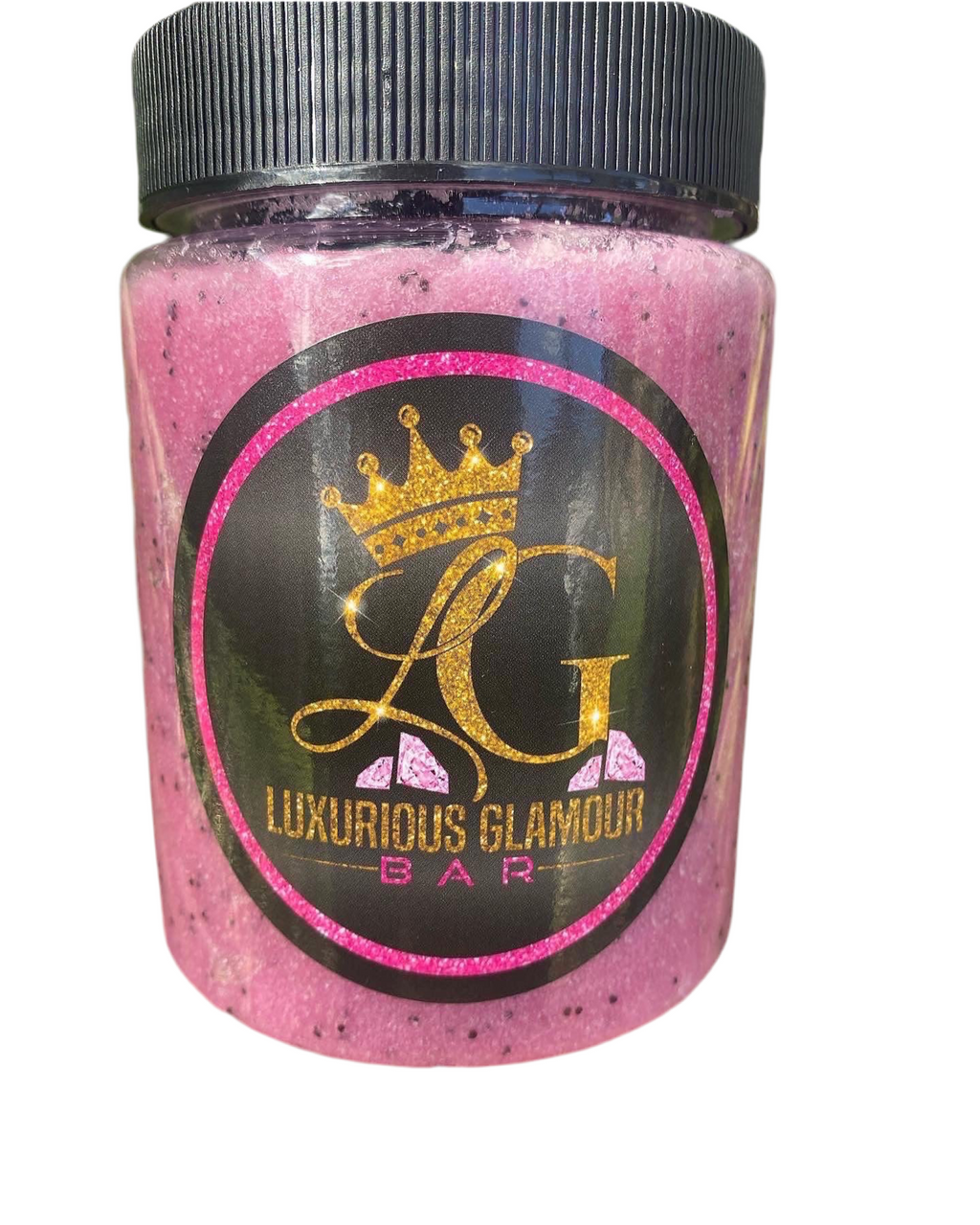 Luxurious pink berry intimate scrub